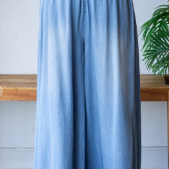 Oli & Hali Blue Wide Leg Jeans - Picture 4 of 8